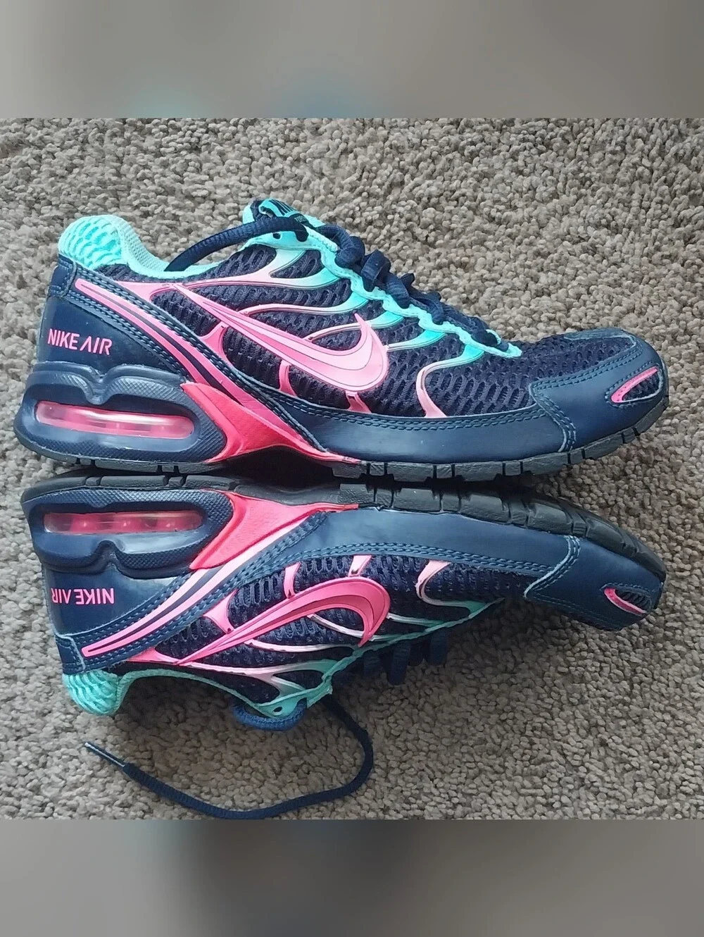 Nike Womens Air Max Torch 4 Shoes Midnight Navy Pink 6.5 - Picture 1 of 7